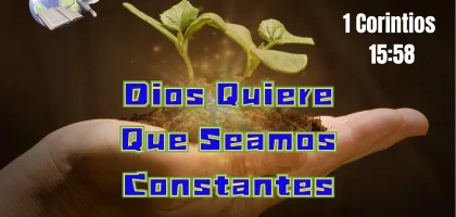 Dios quiere que seamos constantes